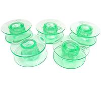 Husqvarna Viking - Juego de 5 bobinas verdes para máquina de coser Husqvarna Viking grupo 5, 6, 7 (Designer I, Designer II, Platinum, Freesia, Scandinavia)