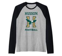 Husson University Eagles Husson Football Camiseta Manga Raglan