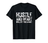 Hustle and Heart Emprendedor Negocios Motivación Inspiradora Camiseta