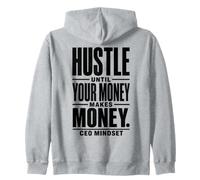 Hustle hasta Que su Dinero Gane Dinero - CEO Mindset Sudadera con Capucha
