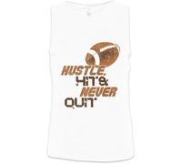 Hustle Hit Never Quit Men Tank Top Training Gym Vest Tshirts Camisetas y Tops(XX-Large)