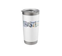 Hustle Money Dollar Entrepreneur Hustle Hustler CEO Regalo Vaso térmico de acero inoxidable de doble pared