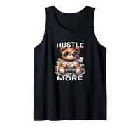Hustle More Teddy Bear Money Vibes para emprendedores Camiseta sin Mangas