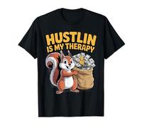 Hustlin Is My Therapy Money Grind Motivation Hustle Life Camiseta