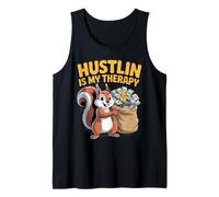Hustlin Is My Therapy Money Grind Motivation Hustle Life Camiseta sin Mangas