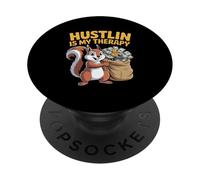 Hustlin Is My Therapy Money Grind Motivation Hustle Life PopSockets PopGrip Adhesivo