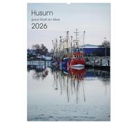 Husum - graue Stadt am Meer (Wandkalender 2026 DIN A2 hoch), CALVENDO Monatskalender: Landschaften in Nordfriesland