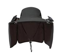 Hut mit Ventilator - Sonnenhut 2 Solarventilatoren Breite Krempe Faltbar Atmungsaktiv | Kopfbedeckung Solar Damen Herren UV-Schutz 55x25cm Outdoor | Wandern Angeln Urlaub Reisen Sommer Garten