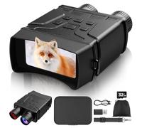 Hutact Jumelles Vision Nocturne Numérique à de 2-7x 21mm, Carte TF de 32GB, Camera Infrarouge de 200m/656ft pour l’Enregistrement Des Images et Des vidéos de Jour et de Nuit, écran LCD de 2 Pouces