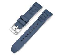 HUTBUVEAW Correa de fluoroelastómero de 22 mm for relojes Omega, Casio, Tissot, Le Lock y SEIKO. Correa deportiva, brazalete, cierre rápido. Accesorios for relojes.(Royal blue02,19mm)