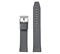 HUTBUVEAW Correa de reloj con textura FKM, goma FKM de liberación rápida + correa de reloj híbrida FKM 18-19-20-21-22-24mm for relojes de buceo(Black Grey 1,18mm)