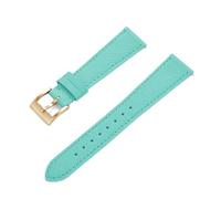 HUTBUVEAW Correa de reloj de cuero cosido Vintage de negocios de liberación rápida 18mm 19mm 20mm 21mm 22mm 23mm 24mm for reloj tradicional(Sky Blue3,23mm)