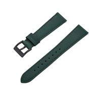 HUTBUVEAW Correa de reloj de cuero cosido Vintage de negocios de liberación rápida 18mm 19mm 20mm 21mm 22mm 23mm 24mm for reloj tradicional(Green2,22mm)
