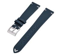 HUTBUVEAW Correa de reloj de cuero de liberación rápida for correas de reloj de 18mm, 20mm y 22mm, correa de cuero for hombres y mujeres for varias marcas de relojes(Blue,18mm)
