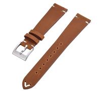 HUTBUVEAW Correa de reloj de cuero de liberación rápida for correas de reloj de 18mm, 20mm y 22mm, correa de cuero for hombres y mujeres for varias marcas de relojes(Light Brown,18mm)