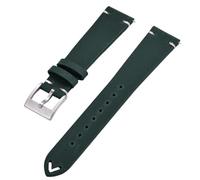 HUTBUVEAW Correa de reloj de cuero de liberación rápida for correas de reloj de 18mm, 20mm y 22mm, correa de cuero for hombres y mujeres for varias marcas de relojes(Green,22mm)