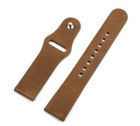 HUTBUVEAW Correa de reloj de cuero Vintage de 20mm, correa de reloj hecha a mano, repuesto Universal de liberación rápida, accesorios de reloj Retro(Brown)