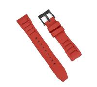 HUTBUVEAW Correa de reloj FKM de goma fluorada, 20mm, 22mm, resistente al agua, buceo, liberación rápida, transpirable, ajuste Universal, pulsera deportiva(Red 2,22mm)