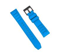 HUTBUVEAW Correa de reloj FKM de goma fluorada, 20mm, 22mm, resistente al agua, buceo, liberación rápida, transpirable, ajuste Universal, pulsera deportiva(Sky Blue 2,22mm)