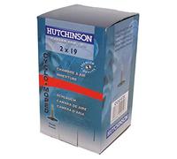 Hutchinson - Cámara de Aire de 19 Pulgadas - Válvula Presta - para ciclomotor - Compatible con Varios Modelos - Dimensiones 2.00-19 - Tubetype o Tubeless, Color Negro