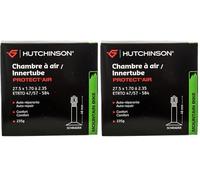 HUTCHINSON - Cámara de Aire - MTB - Protect'Air - Auto-regenerativa - Líquido antipinchazos Integrado - Válvula Schräder - Espesor 0,9 mm - 48 MM - 27,5 x 1,70-2,35 (Paquete de 2)