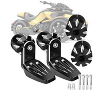 Hutexico for Can Am ATV Foot Pegs, 360° Adjustable Floor Board Highway Footpegs Foot Rests Mount Kit, for Can Am Spyder F3 | F3S | F3T | F3LTD (Black)