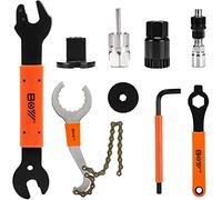 HUTHUHNHN Extractor de bielas para bicicleta con herramienta para quitar la manivela de la bicicleta + herramienta para quitar el cassette de la bicicleta + desmontaje del pedalier