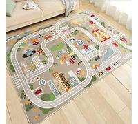 HUTRADE Alfombra De Sitio De Los Niños Alfombra Impresas En 3D De Coches De Carretera Juego Mat Alfombras For El Adulto Yoga Mats Salón Dormitorio Decoración(I,80 * 160cm)