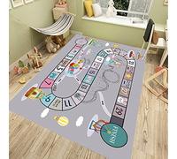HUTRADE Alfombra De Sitio De Los Niños Alfombra Impresas En 3D De Coches De Carretera Juego Mat Alfombras For El Adulto Yoga Mats Salón Dormitorio Decoración(H,100 * 160cm)
