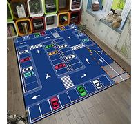 HUTRADE Alfombra De Sitio De Los Niños Alfombra Impresas En 3D De Coches De Carretera Juego Mat Alfombras For El Adulto Yoga Mats Salón Dormitorio Decoración(G,100 * 160cm)