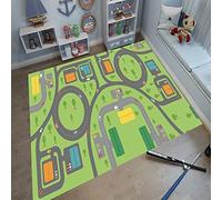 HUTRADE Alfombra De Sitio De Los Niños Alfombra Impresas En 3D De Coches De Carretera Juego Mat Alfombras For El Adulto Yoga Mats Salón Dormitorio Decoración(F,120 * 200cm)