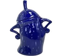 HUTRADE Canister with Attitude Creative Cup Ceramic Mugs Funny Food Jars Food Storage Pots with Lid Kitchen Storage Container for Coffee, Tea, Sugar, and Spices(Blue)