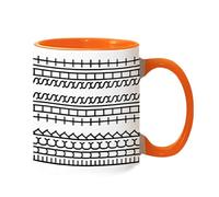 HUTRADE Hidden Message Coffee Mug, Fuck This Shit Coffee Mug, Ceramic Coffee Cup Modern Coffee Lover Gift for Women Men Unique Gag Gifts for Birthday Christmas(Orange)