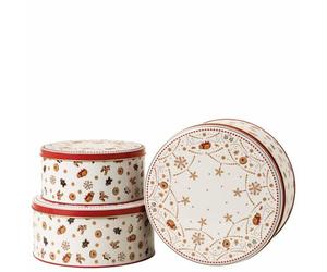 Hutschenreuhter Navidad "Christmas Love" Set de 3 latas de galletas de chapa (17 x 8 - 20 x 9 - 22 x 10 cm)