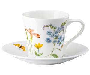 Hutschenreuther 02048-726041-14715 Nora Spring Vibes - Taza de café (2 piezas, 1 taza y 1 platillo)