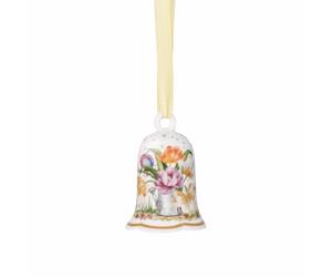 Hutschenreuther Campana de Porcelana para Colgar, 5 cm de diámetro x 7,2 cm de Alto, diseño de mensajeros de Primavera, en Caja de Regalo