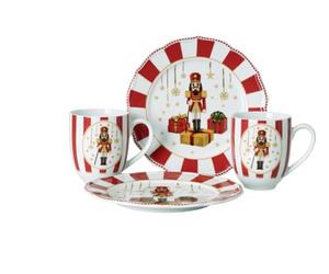 Hutschenreuther Christmas Love Set de 4 platos rojos 22 cm 2 x tazas con mango 0,40 l en caja de regalo