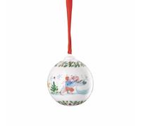 Hutschenreuther Colección de Navidad 2025, Bola de Porcelana, Bolas de Navidad, 6 cm de diámetro
