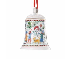 Hutschenreuther Colección de Navidad 2025 Campana de Porcelana Juegos Navidad Campana 12cm
