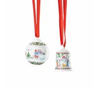 Hutschenreuther Colección de Navidad 2025 Juego de Mini Campana y Mini Bola de Navidad Juegos/Altura 5 cm/diámetro 4,5 cm