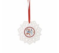 Hutschenreuther Colección de Navidad 2025 "Juegos de Navidad, Estrella de Joyas, diámetro de 7,5 cm