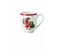 Hutschenreuther Happy Wintertime H. Wintertime - Taza con asa, color rojo