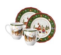 Hutschenreuther Happy Wintertime Juego Desayuno 4 Piezas Verde