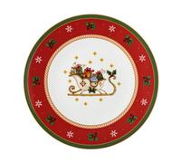 Hutschenreuther Happy Wintertime Plato Para Galletas Rojo 31 Cm Vajilla Navideña