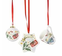 Hutschenreuther Juego de 3 Vasos de Navidad con diseño de villancicos navideños 2025