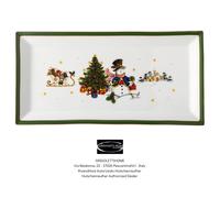 Hutschenreuther Navidad 2023 Happy wintertime Verde - Plato Angular 36x18 CM