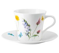 Hutschenreuther Nora Taza de café, Hueso China, Multicolor, Obertasse 0,28 l/Untertasse 16 cm