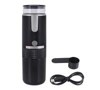 HUTSRAI Cafetera ElectróNica MáQuina de Espresso Recargable Cafetera PortáTil para AutomóVil Hacer Café Molido y Espresso Viajes Camping