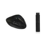 HUTSRAI Kit de Dosificadora de Granos de Café y Botella Pulverizadora para Expreso, Accesorios para Barra de Café, Bandeja Dosificadora úNica de CeráMica para Café