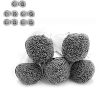 HUTT 10 mopas de repuesto lavables originales para DDC55/DDC56/C65/DDC5, de microfibra de alto rendimiento, compatibles y reutilizables
